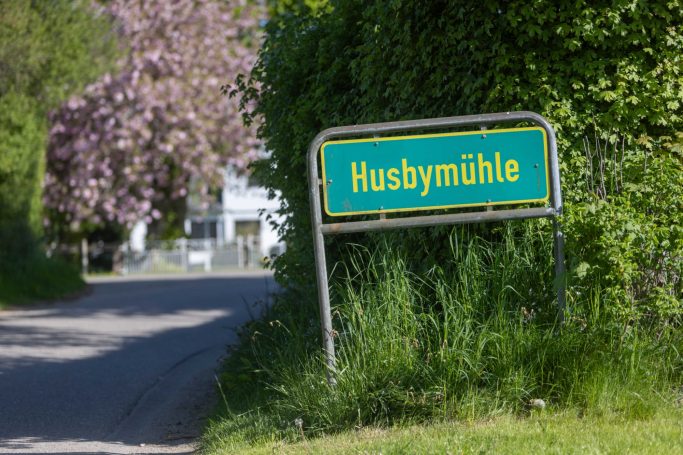 Ortseingang Husbymühle